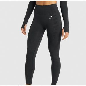 Vital seamless leggings gymshark in black marl